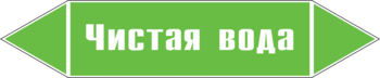 Маркировка трубопровода "чистая вода" (пленка, 716х148 мм) - Маркировка трубопроводов - Маркировки трубопроводов "ВОДА" - ohrana.inoy.org